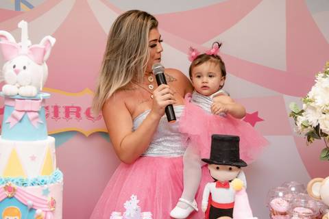  festa Infantil - Circo Rosa - Casa em Festa - RJ '