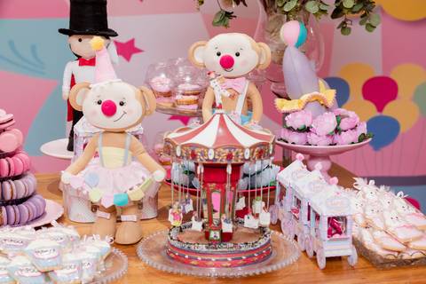 Decoração de festa Infantil - Circo Rosa - Casa em Festa - RJ '