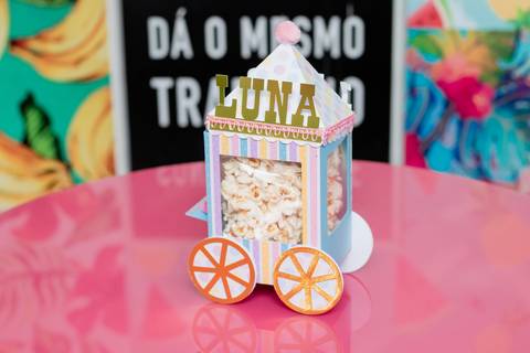Papelaria personalizada de festa Infantil - Circo Rosa - Casa em Festa - RJ '