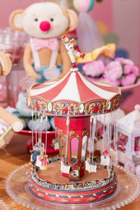 Decoração de festa Infantil - Circo Rosa - Casa em Festa - RJ '