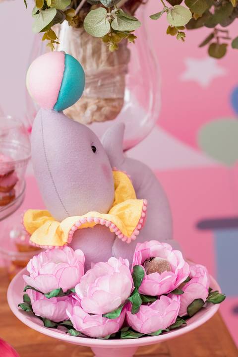 Decoração de festa Infantil - Circo Rosa - Casa em Festa - RJ '