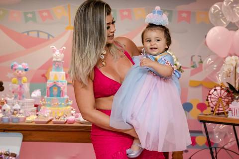  festa Infantil - Circo Rosa - Casa em Festa - RJ '