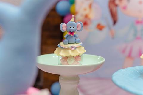 Biscuit de Festa Infantil circo rosa'