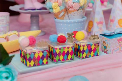 brinde de festa infantil circo rosa -RJ'