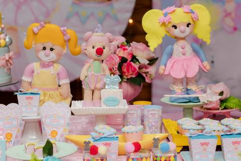 Festa Infantil circo rosa menina '