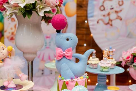 Festa Infantil Circo Rosa'