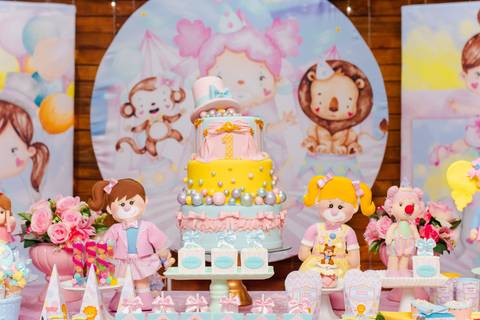 Festa Infantil Circo Rosa -Rj'