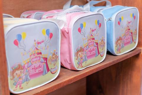 Brinde de festa infantil circo rosa - RJ'