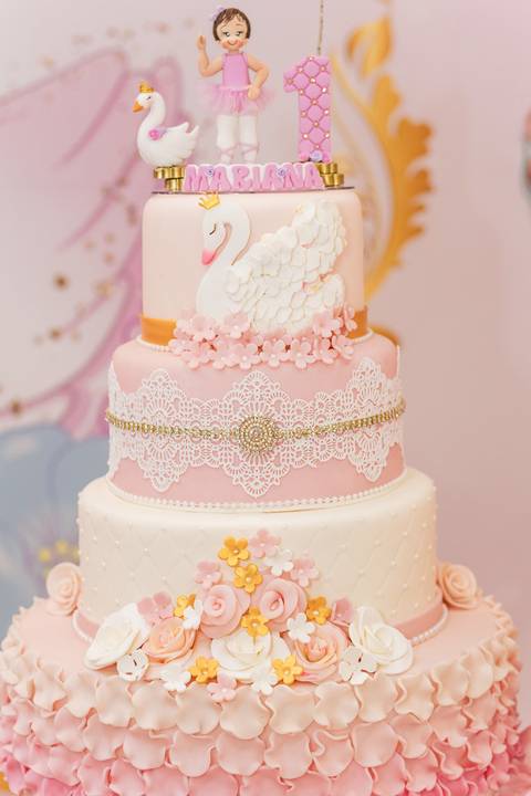 Bolo de festa infantil - Tema Bailarina -RJ'