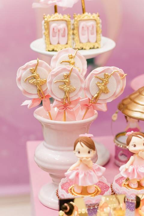 Doces personalizados de festa infantil - tema bailarina '