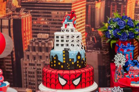 Bolo de Festa Infantil - Tema homem aranha -RJ'