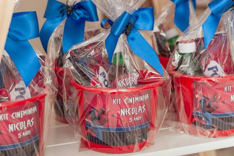 Brinde de festa infantil - tema homem aranha - RJ '