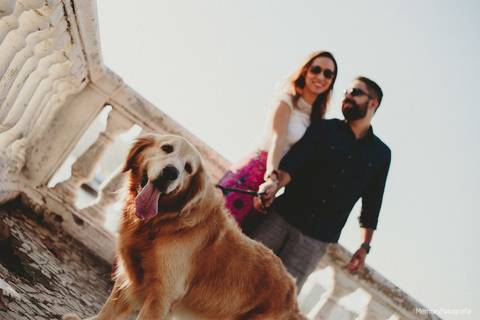 fernanda_e_thiago_ensaio_pre_casamento_urca_golden _retriever_memory_fotografia_pista_claudio_coutinho_mureta'