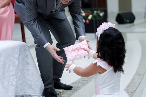 entrega das alianças '