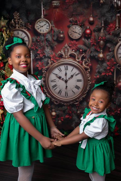 Natal e a Importância do Tempo - Modelo Maria Luísa e Maria Flor.'