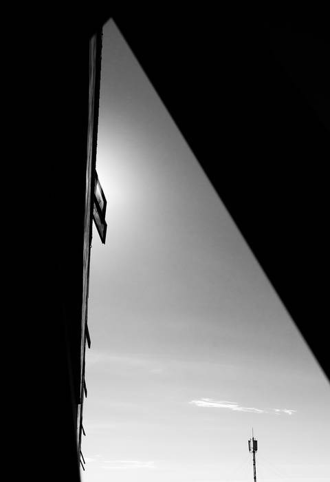 Minimal da janela em preto e branco'