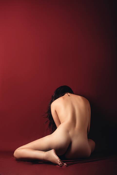 ensaio fotografico prfissional feminino em estudio'