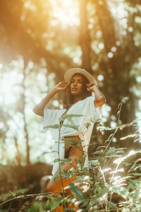 Ensaio fotográfico profissional de biquini na cachoeira do parque estadual sitio fundão crato ce cascata lameiro'