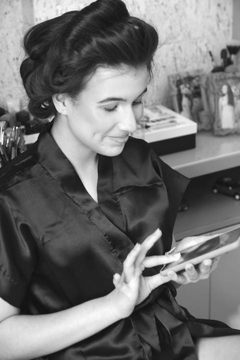 make-off preto e branco'