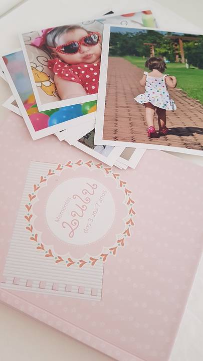 Álbum e fotos impressas'