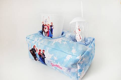 Porta pipoca e refri da Frozen'
