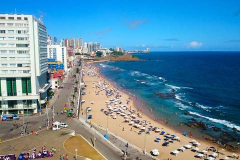  Vista do alto do Farol da Barra, Salvador Bahia'