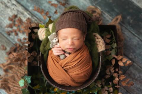 Fotografia de recém nascido (newborn) em Taubaté'