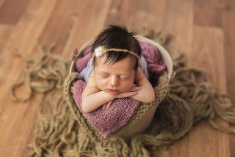 Fotografia de recém nascido (newborn) em Taubaté'