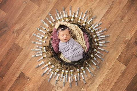 Fotografia de recém nascido (newborn) em Taubaté'