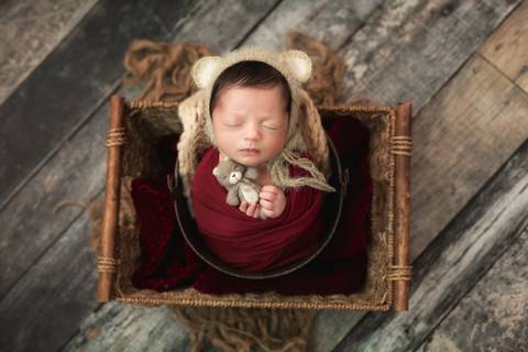 Fotografia de recém nascido (newborn) em Taubaté'