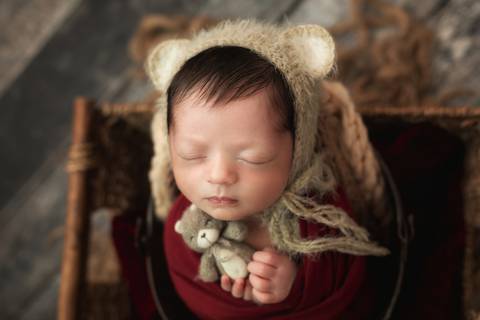 Fotografia de recém nascido (newborn) em Taubaté'