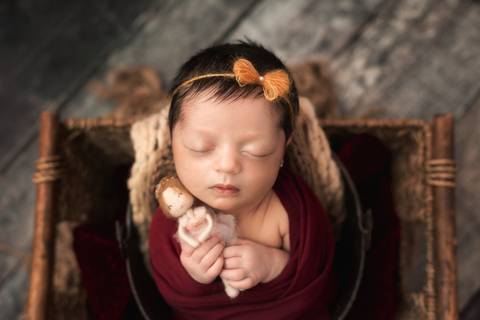 Fotografia de recém nascido (newborn) em Taubaté'