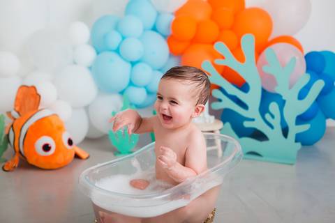 fotografia infantil taubaté smash the cake bolo aniversário festa criança fotógrafo estúdio'