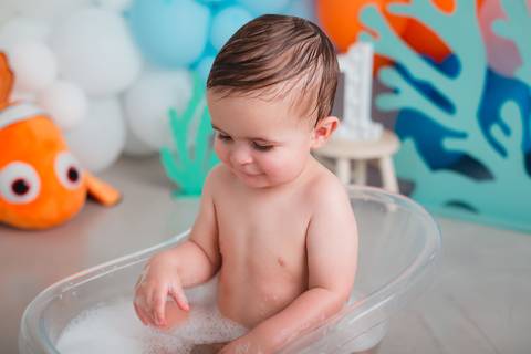 fotografia infantil taubaté smash the cake bolo aniversário festa criança fotógrafo estúdio'