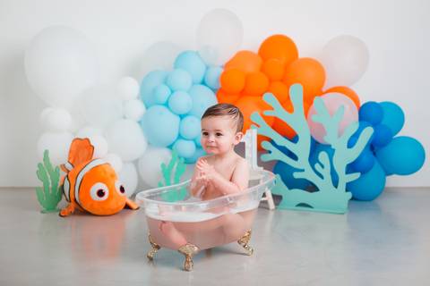 fotografia infantil taubaté smash the cake bolo aniversário festa criança fotógrafo estúdio'