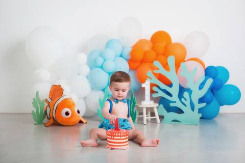 fotografia infantil taubaté smash the cake bolo aniversário festa criança fotógrafo estúdio'