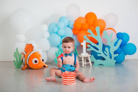 fotografia infantil taubaté smash the cake bolo aniversário festa criança fotógrafo estúdio'