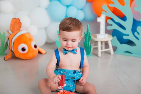 fotografia infantil taubaté smash the cake bolo aniversário festa criança fotógrafo estúdio'