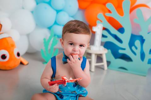 fotografia infantil taubaté smash the cake bolo aniversário festa criança fotógrafo estúdio'