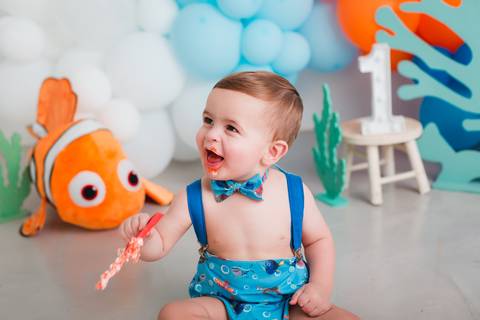 fotografia infantil taubaté smash the cake bolo aniversário festa criança fotógrafo estúdio'