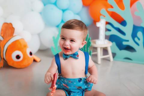 fotografia infantil taubaté smash the cake bolo aniversário festa criança fotógrafo estúdio'