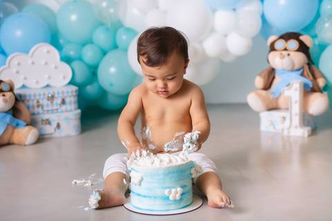 fotografia infantil taubaté smash the cake bolo aniversário festa criança fotógrafo estúdio'