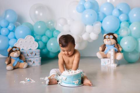 fotografia infantil taubaté smash the cake bolo aniversário festa criança fotógrafo estúdio'
