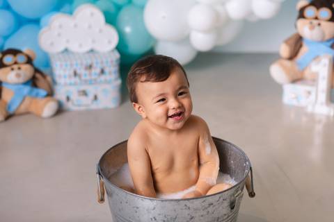 fotografia infantil taubaté smash the cake bolo aniversário festa criança fotógrafo estúdio'