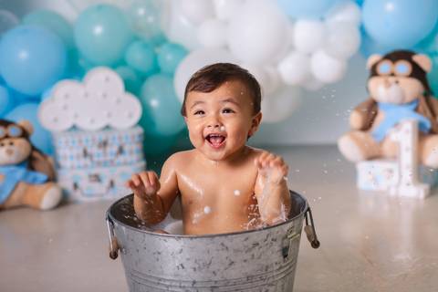 fotografia infantil taubaté smash the cake bolo aniversário festa criança fotógrafo estúdio'