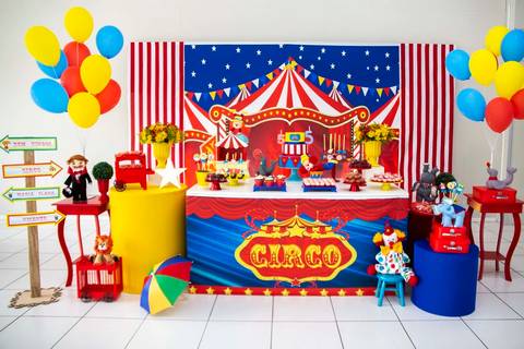 Circo da Maria Clara e do Vicente - 5 anos - Abracadabra Festas'