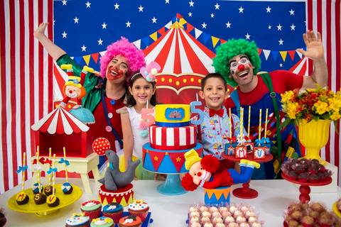 Circo da Maria Clara e do Vicente - 5 anos - Abracadabra Festas'