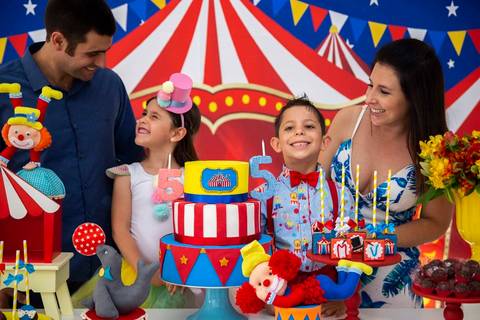 Circo da Maria Clara e do Vicente - 5 anos - Abracadabra Festas'