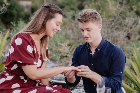 fotografia de noivado na ponta dos Ganchos Resort, em Governador Celso Ramos'