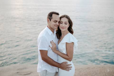 ensaio pré-casamento no amanhecer, na praia e trilha do Gravatá em Florianópolis. Por Thiago Braga '